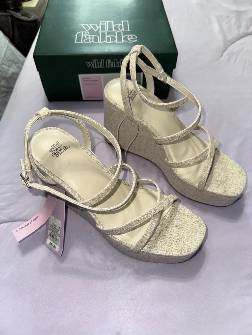 Wild Fable Ronnie Heels/Wedges + Memory Foam